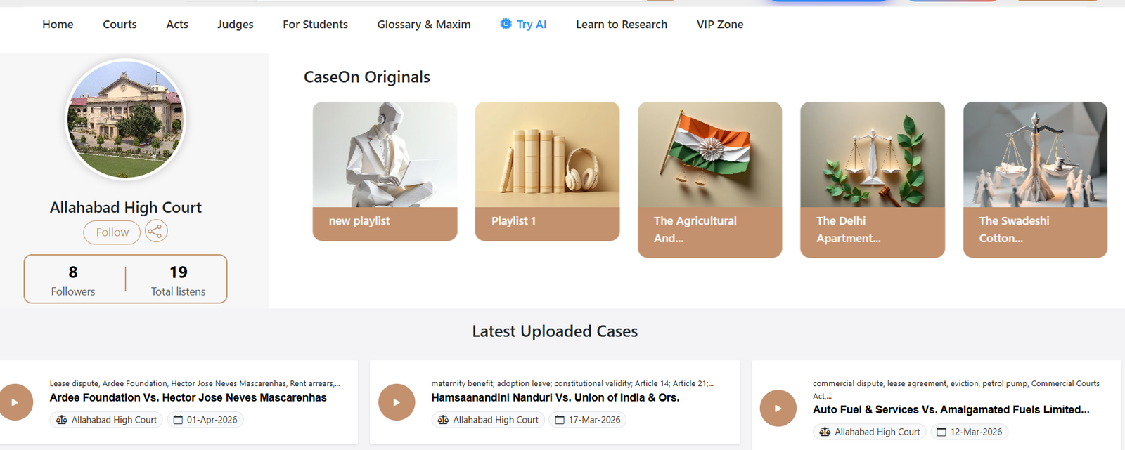 Courts & Judgment Explorer
